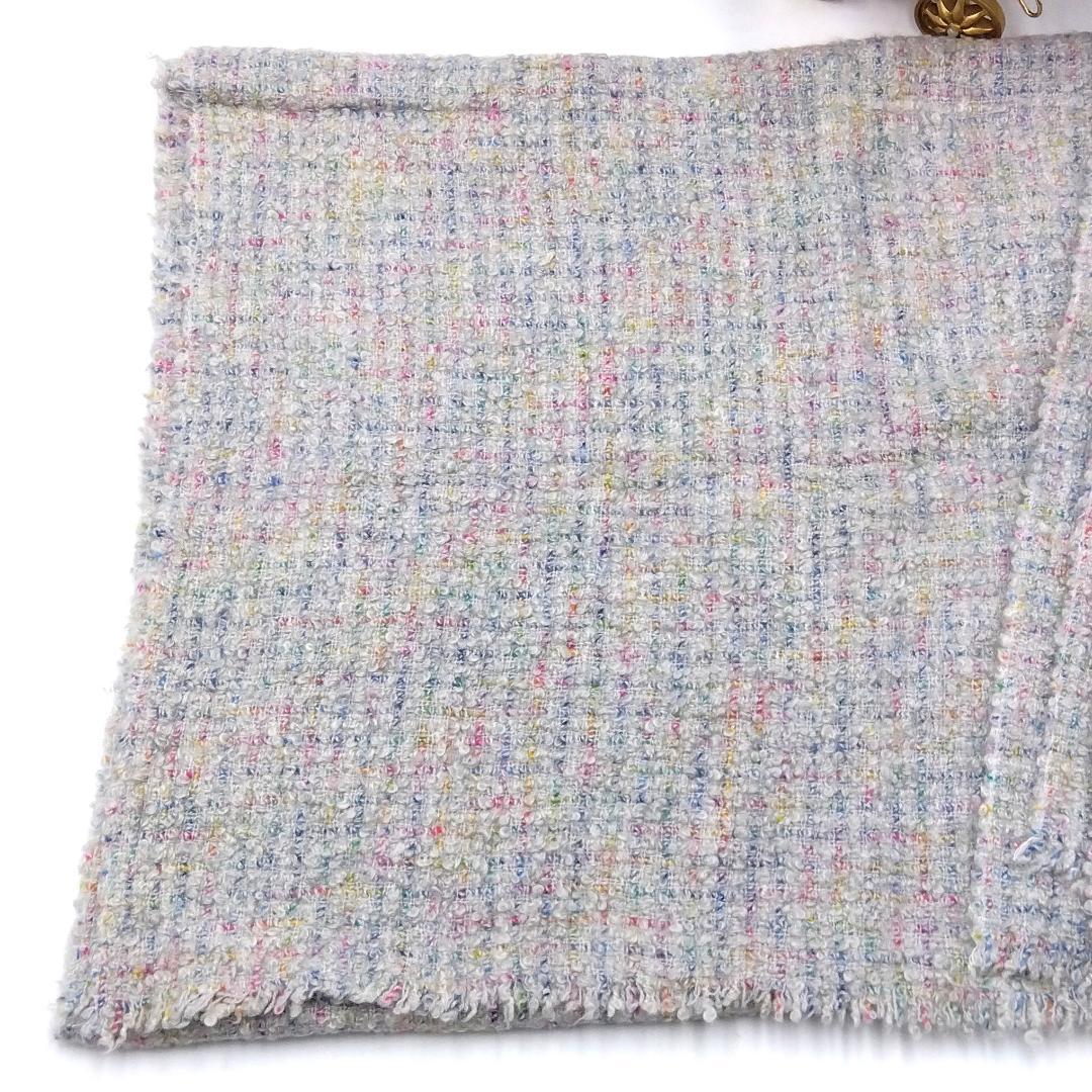 シャネル❤パステルカラー マフラー❤グレー