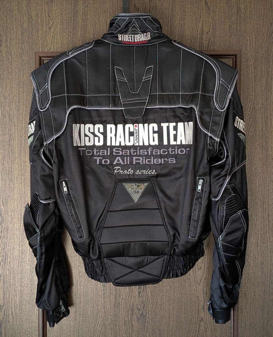 キスレーシング　ナイロンジャケット　レーシングジャケット　黒　ヴィンテージ