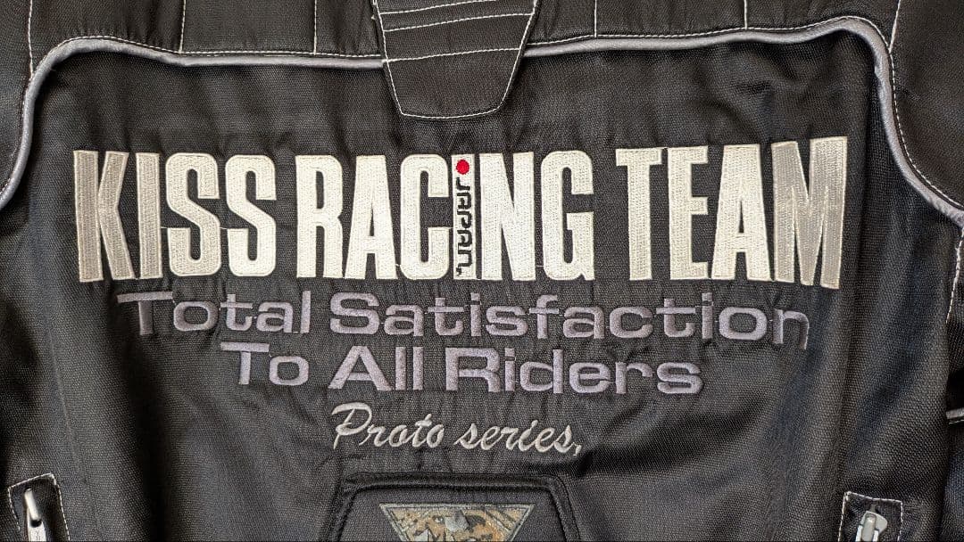 キスレーシング　ナイロンジャケット　レーシングジャケット　黒　ヴィンテージ