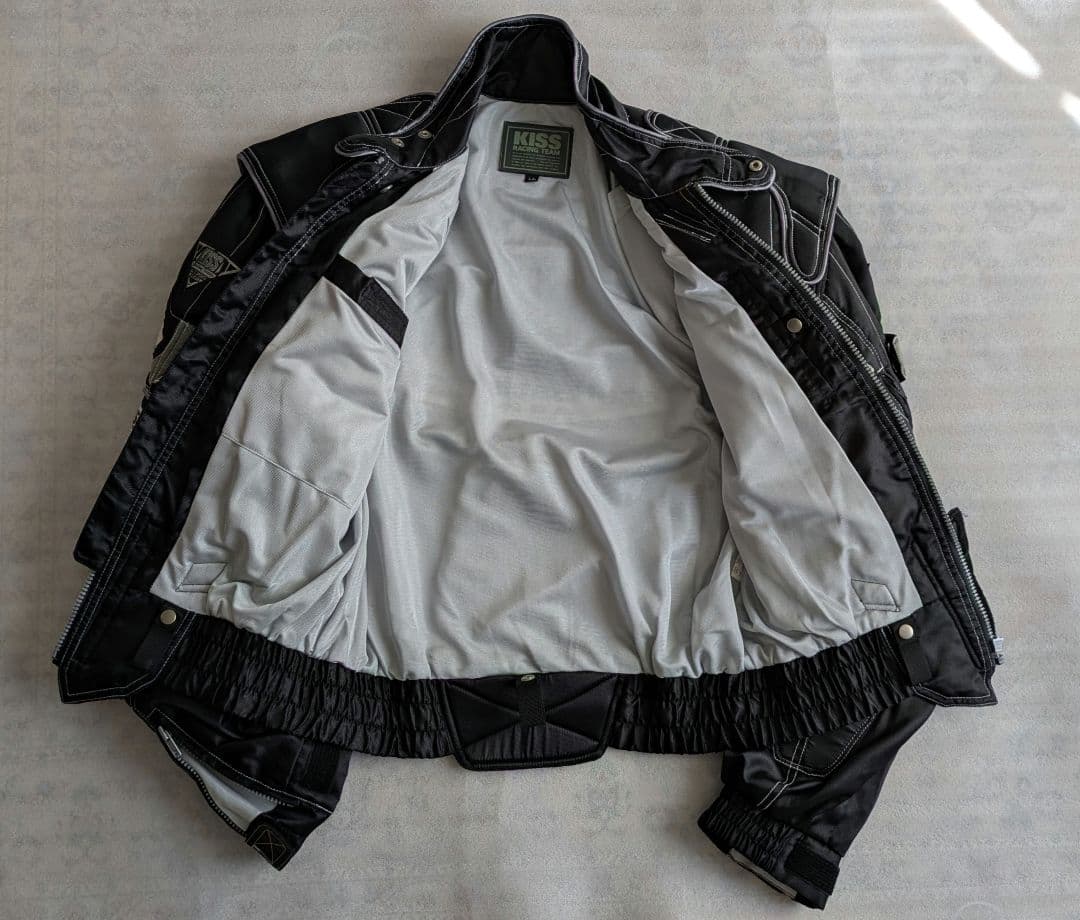 キスレーシング　ナイロンジャケット　レーシングジャケット　黒　ヴィンテージ