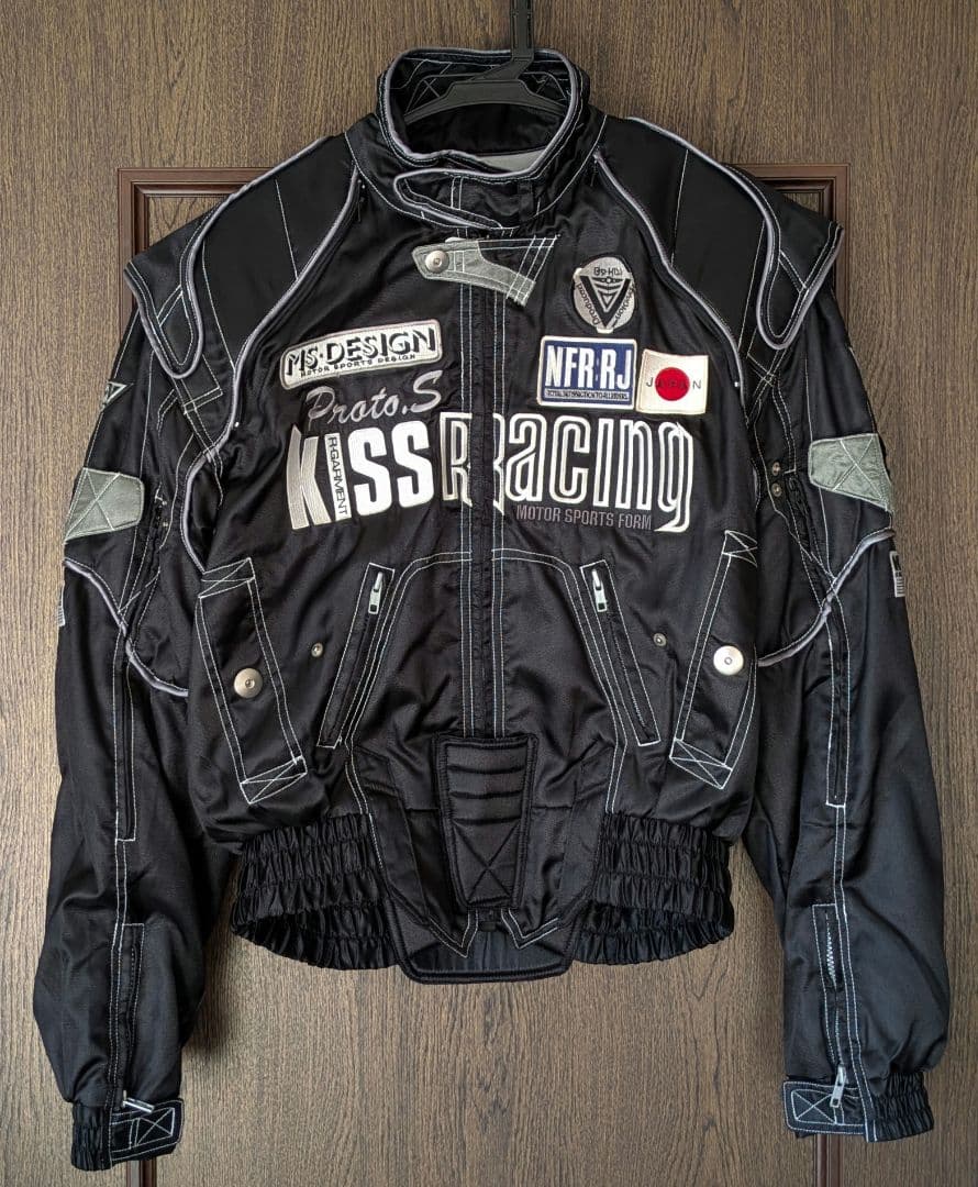 キスレーシング　ナイロンジャケット　レーシングジャケット　黒　ヴィンテージ