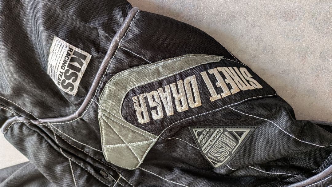 キスレーシング　ナイロンジャケット　レーシングジャケット　黒　ヴィンテージ