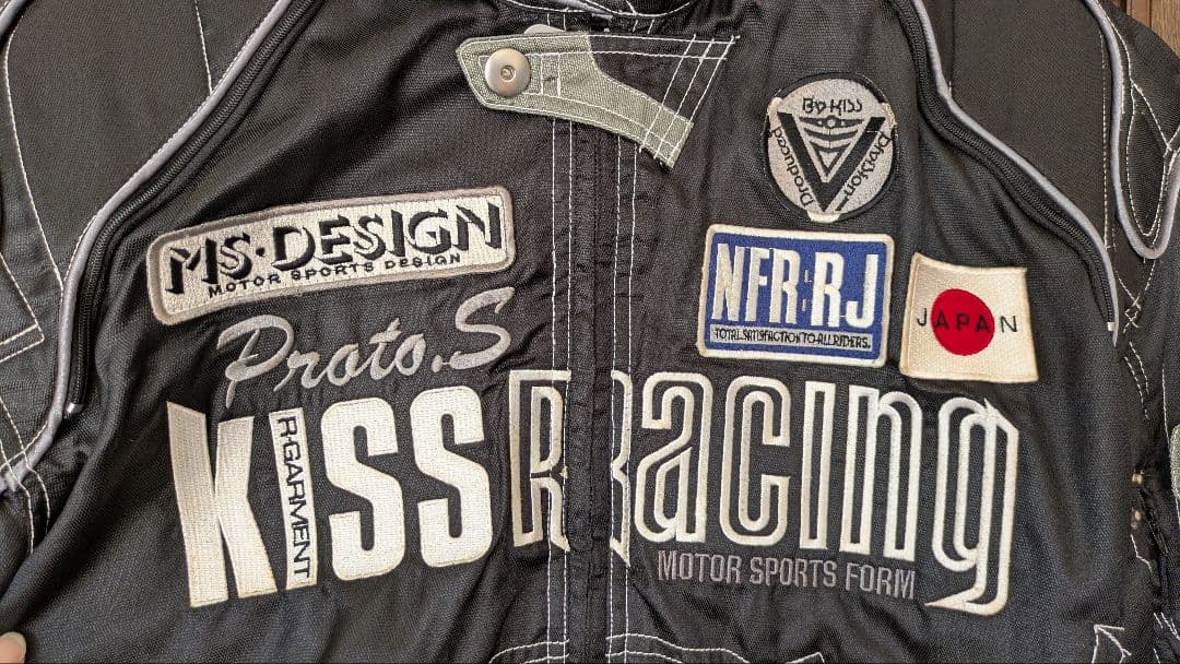 キスレーシング　ナイロンジャケット　レーシングジャケット　黒　ヴィンテージ