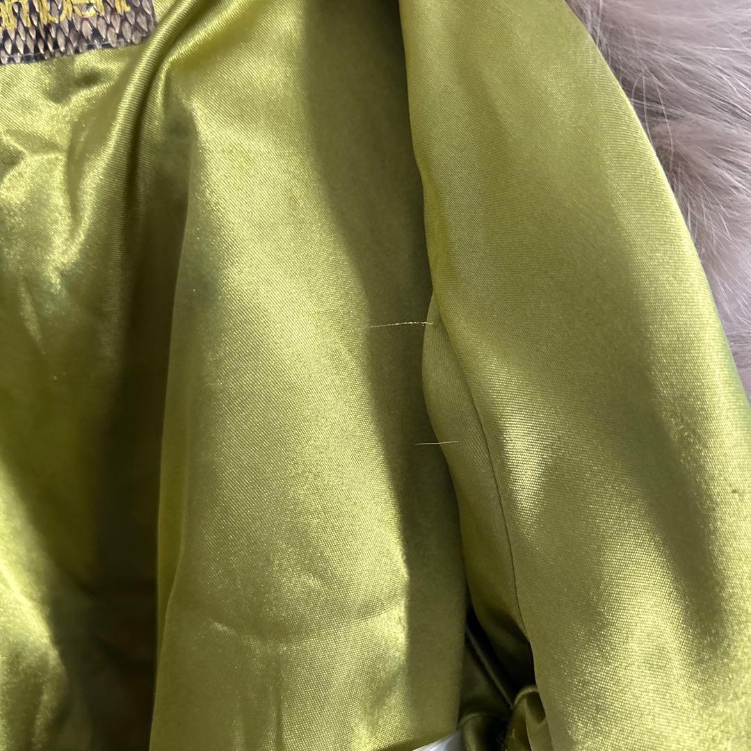 DURAS ambient ブルーフォックスリアルファー　クロップドジャケット