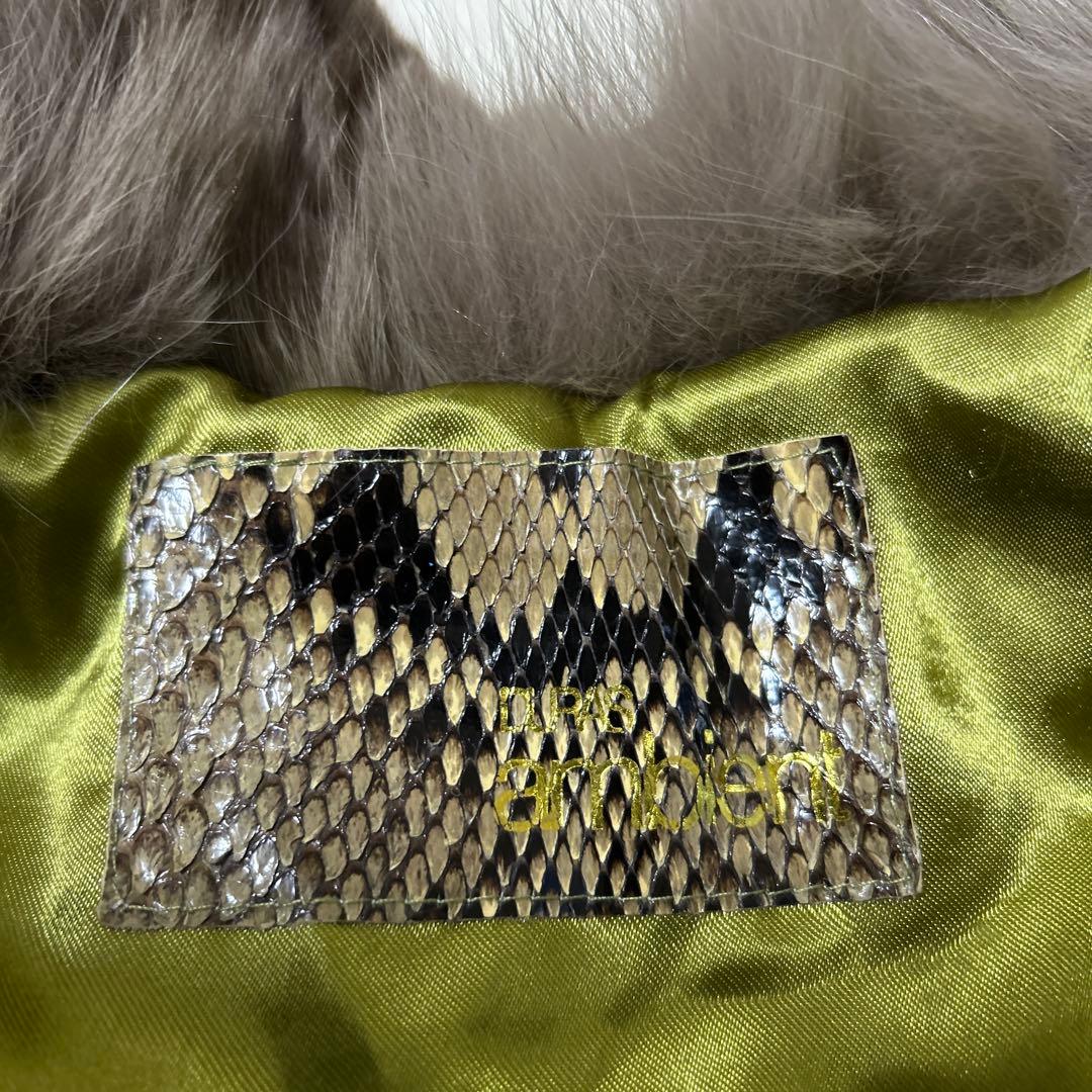 DURAS ambient ブルーフォックスリアルファー　クロップドジャケット