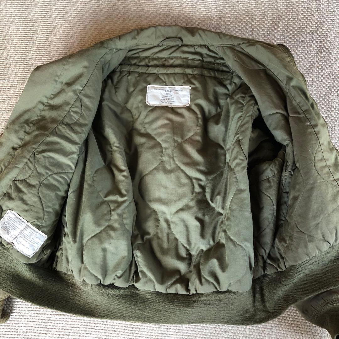 米軍実物 80s ISRATEX タンカースジャケット 難燃性 アラミド L-S