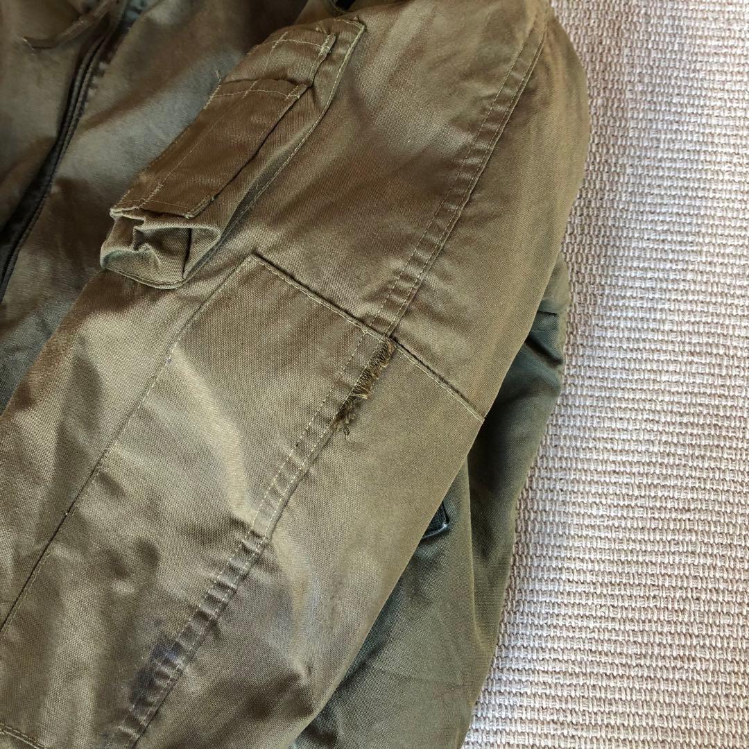 米軍実物 80s ISRATEX タンカースジャケット 難燃性 アラミド L-S