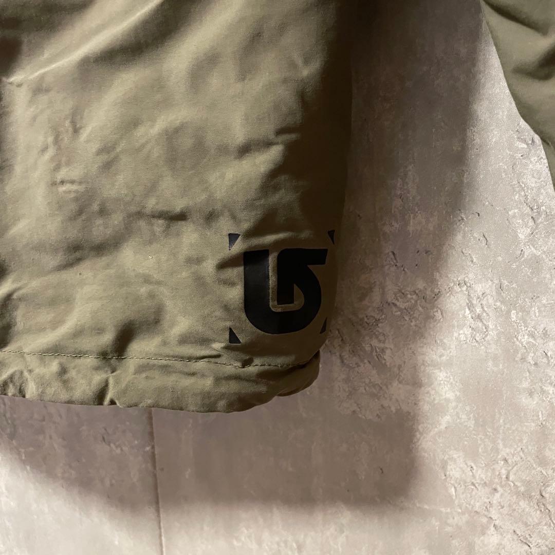 Burtonバートンスキーウェアスノーボードジャケットパーカーフード付カーキ希少