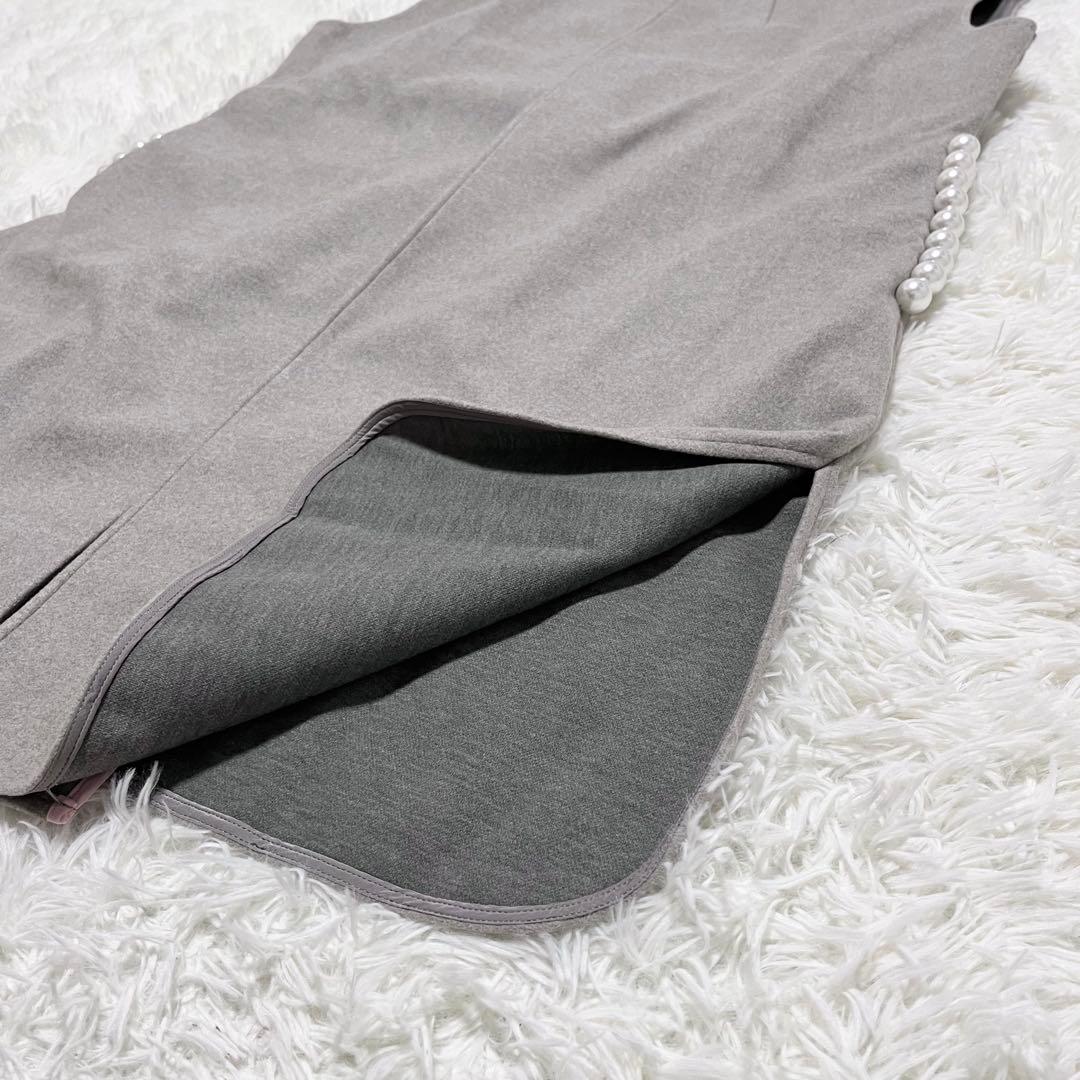 Rose Tiara✨XL ローズティアラ バックフリルロングジレ パール 42