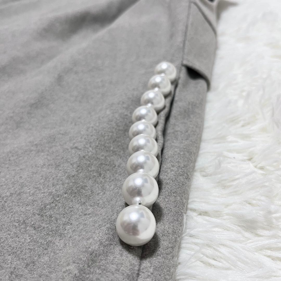 Rose Tiara✨XL ローズティアラ バックフリルロングジレ パール 42