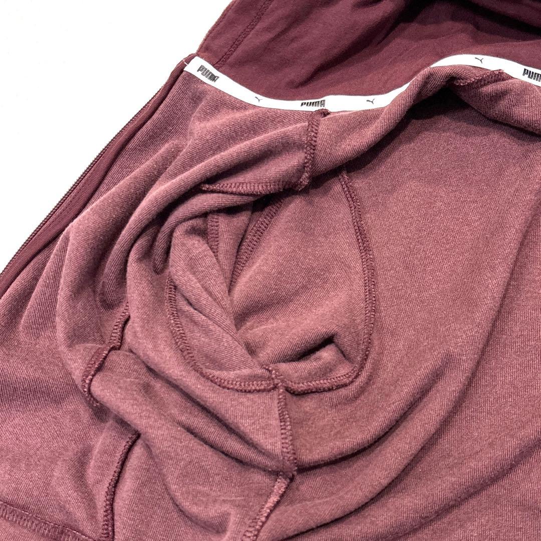 専用【レディースXL】 プーマ　セットアップ　パーカー　パンツ　ベロア　エンジ
