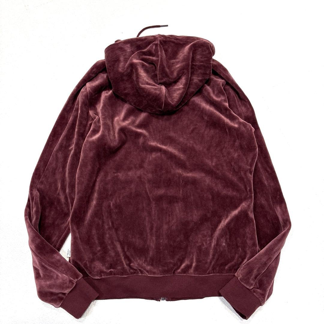 専用【レディースXL】 プーマ　セットアップ　パーカー　パンツ　ベロア　エンジ