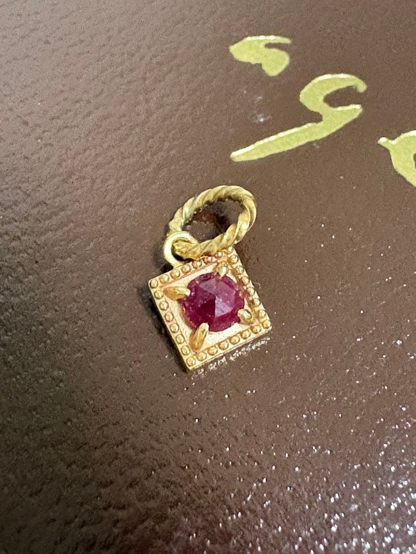 agete K10ルビーチャーム