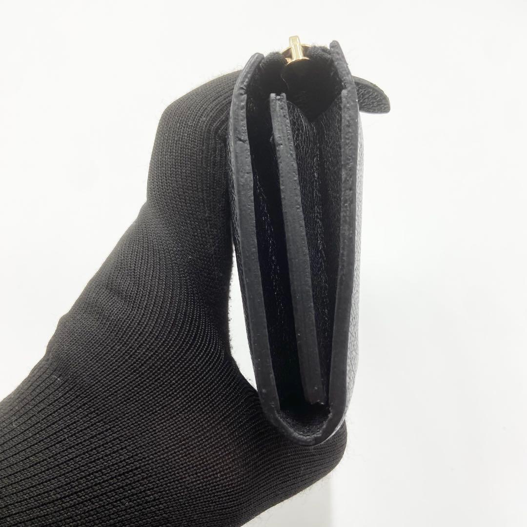 未使用級　イルビゾンテ　長財布　L字ウォレット　レザー　ブラック　イタリア製