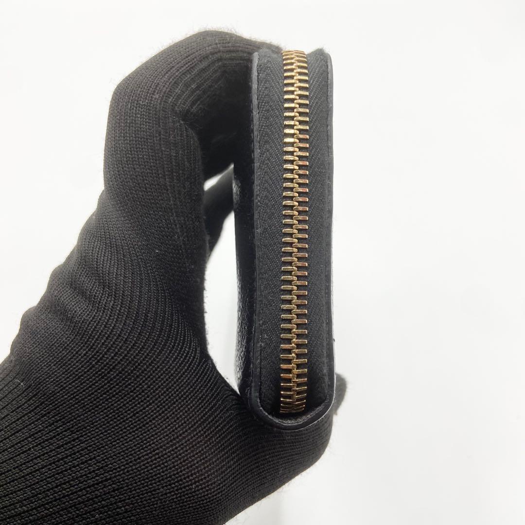 未使用級　イルビゾンテ　長財布　L字ウォレット　レザー　ブラック　イタリア製