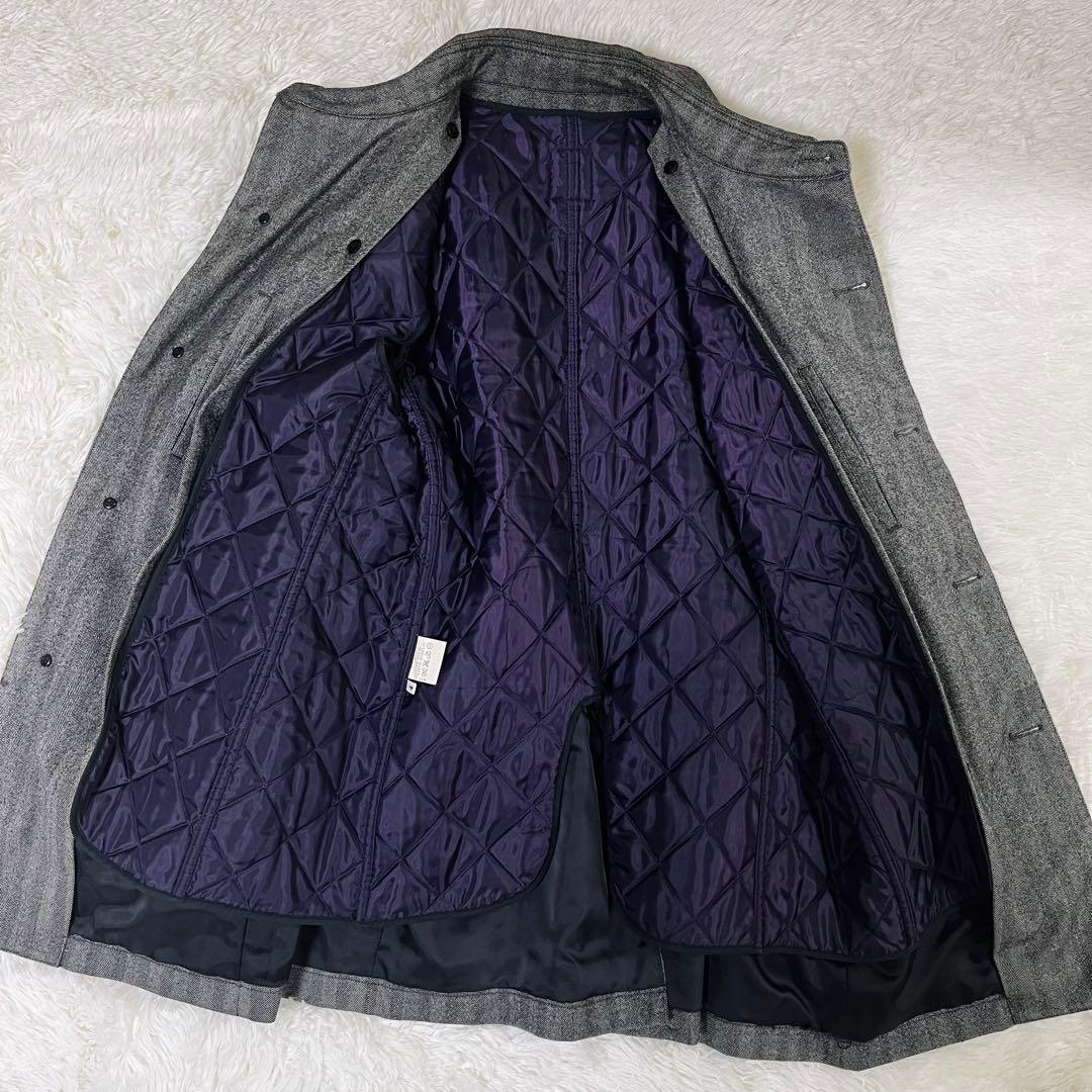 赤タグ タケオキクチ ヘリンボーン カシミヤ チェスターコート 大きいサイズ 4