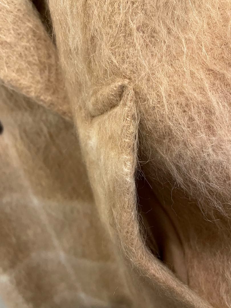 23区　MANTECO シャギー　チェック　コート