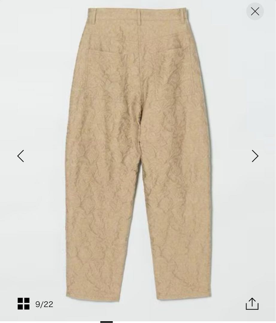 うにさま Conte ペイズリージャガードパンツ M38