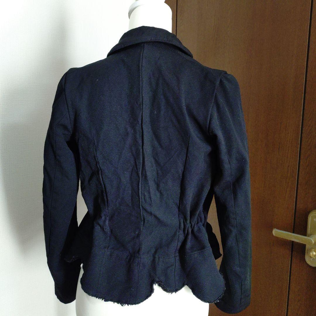 コムデギャルソン ローブデシャンブル　テーラードジャケット М ポリ縮絨加工