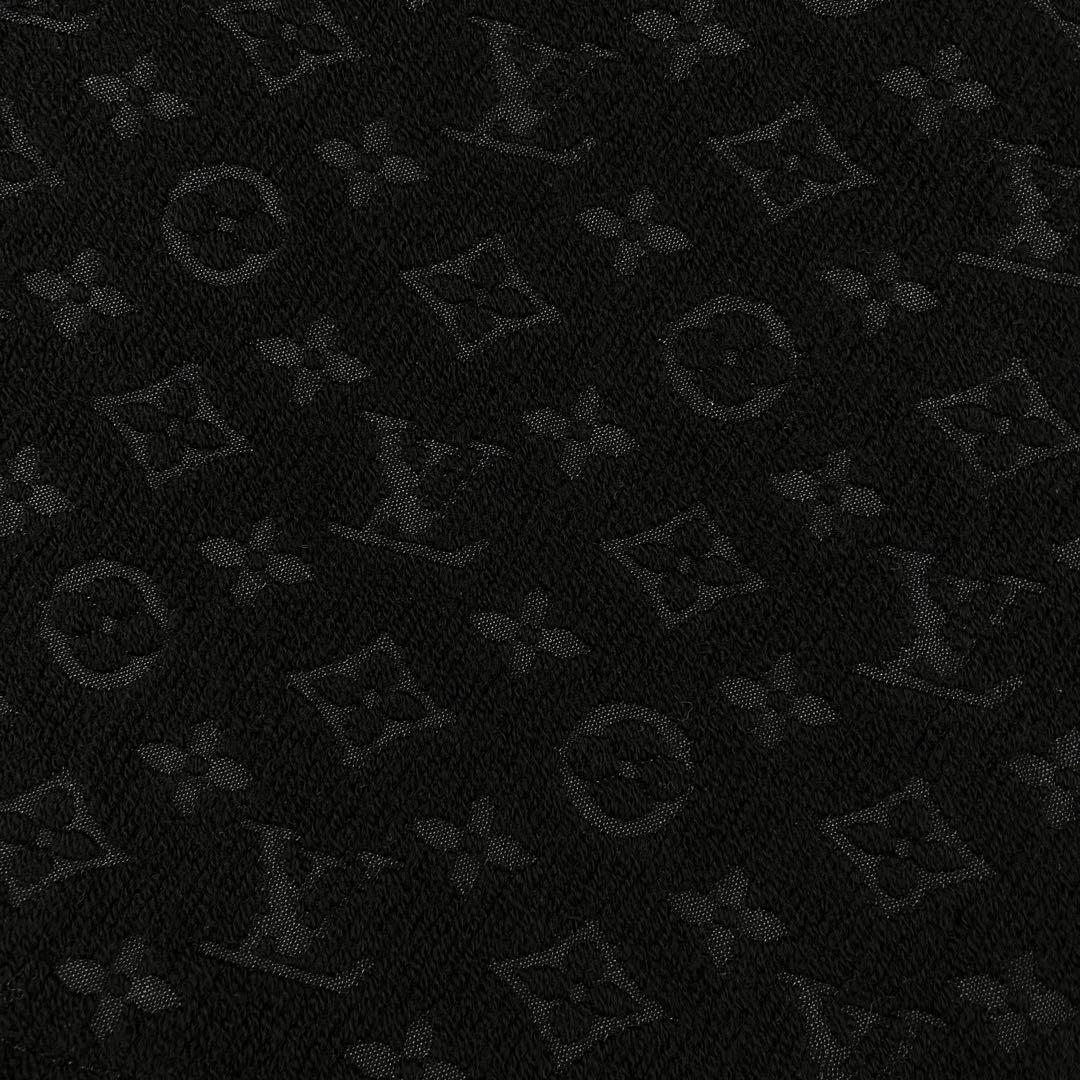 極上美品✨箱付ルイヴィトン マフラー モノグラム エシャルプクラシック黒ブラック