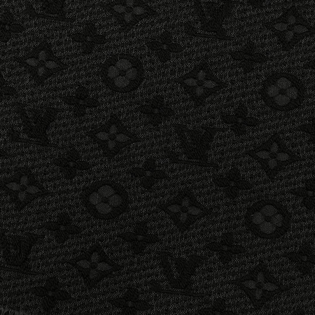 極上美品✨箱付ルイヴィトン マフラー モノグラム エシャルプクラシック黒ブラック