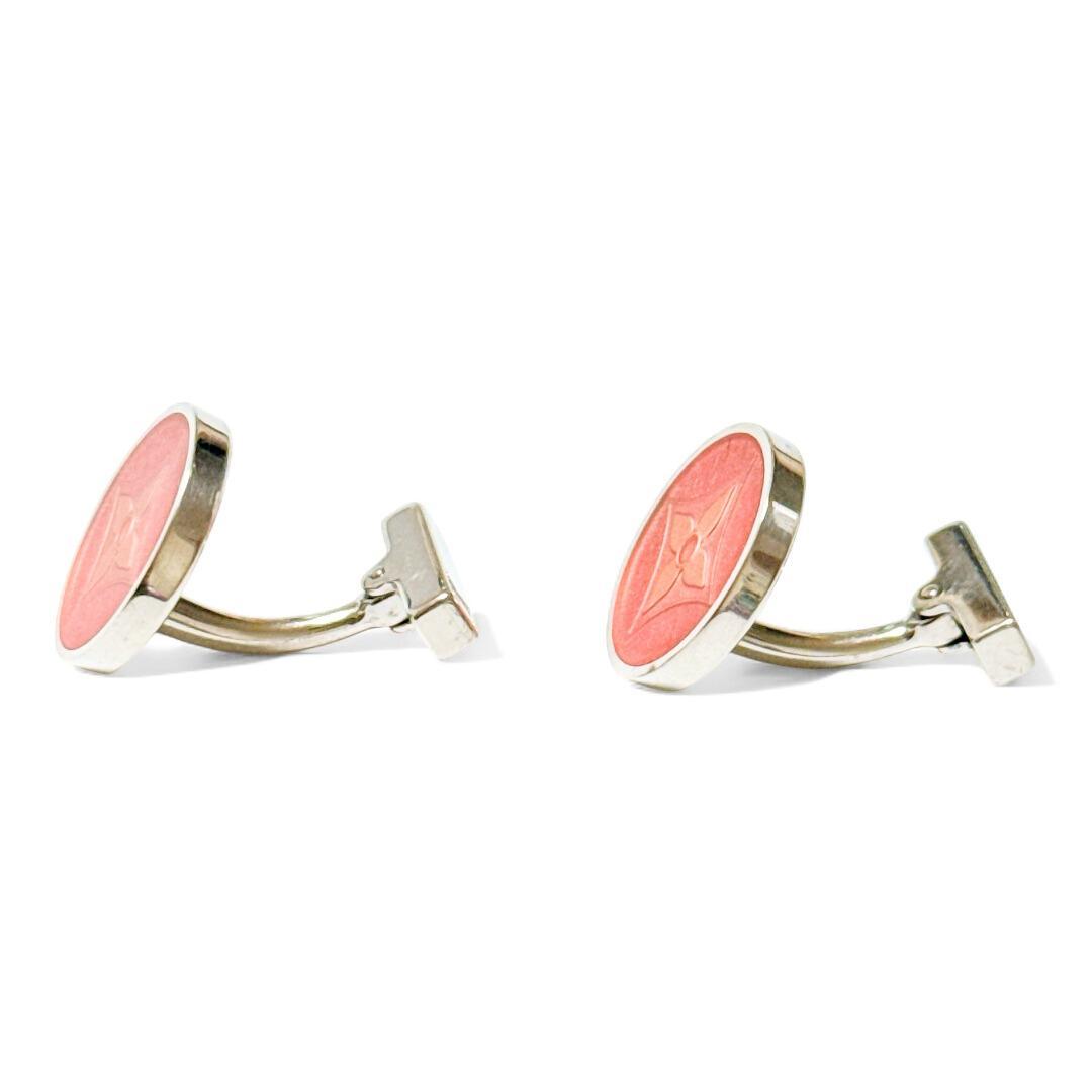 【超美品】ルイヴィトン ブトンドゥ マンシェット フルール モノグラム カフス