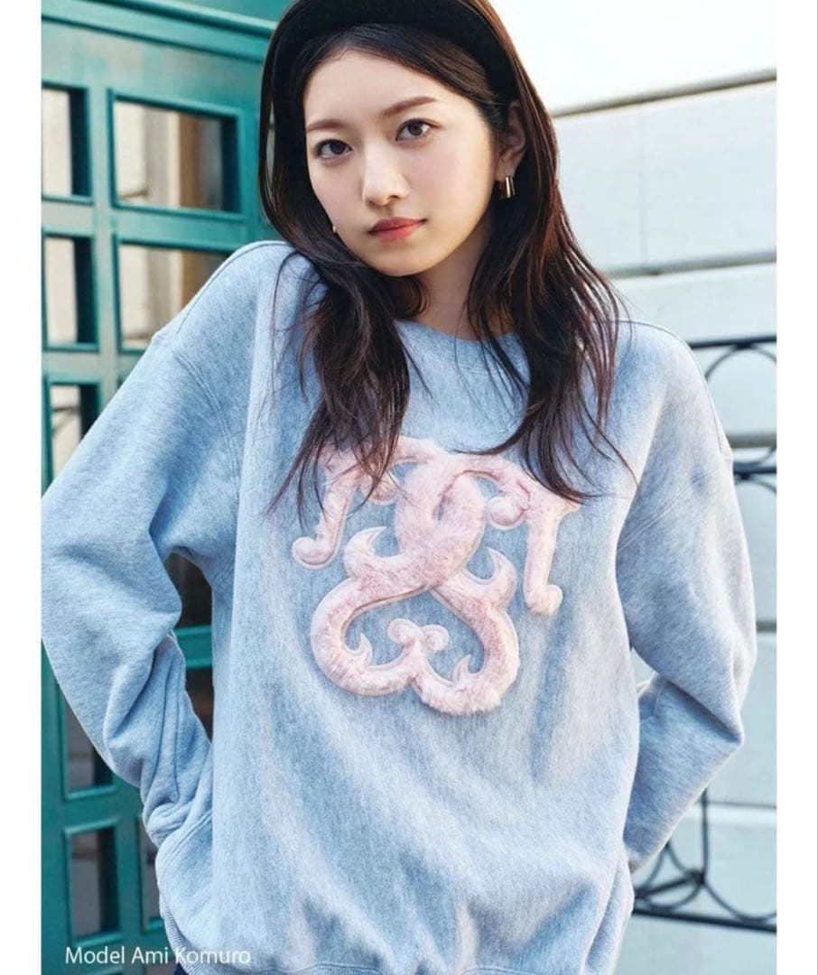 SNIDEL【WEB限定/ボアコレクション】ロゴモチーフスウェット未使用タグ付き