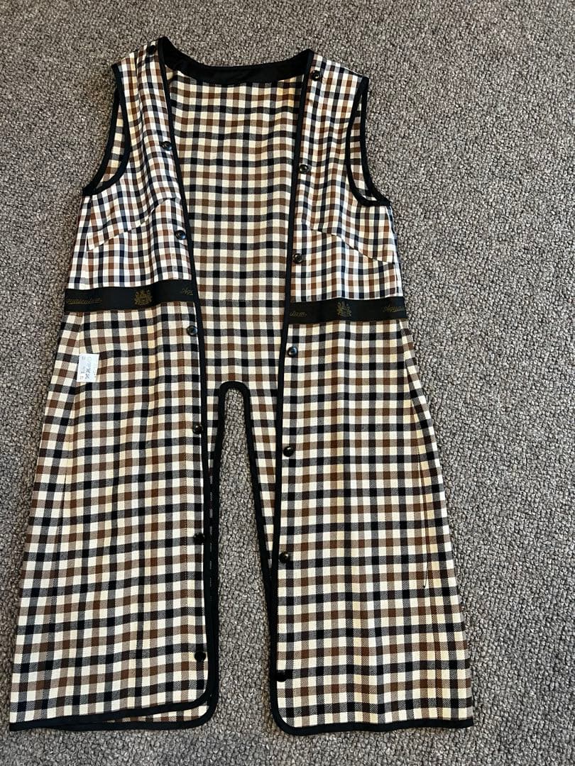 ブラック トレンチコート チェック裏地