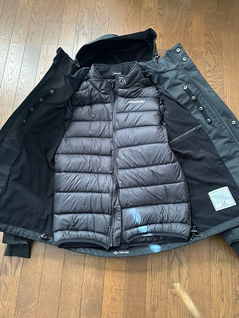 アーバニズム カワサキ コラボ 防炎マウンテンパーカー インナーダウン付き