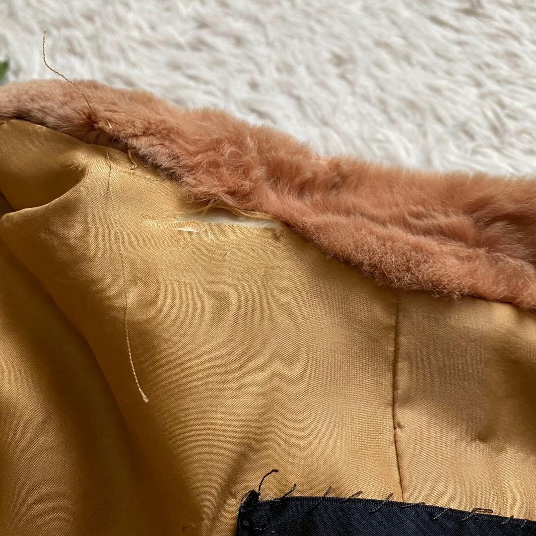 美品■フォクシー　ファーコート　リボン　ヴィンテージ　希少　大きいサイズ