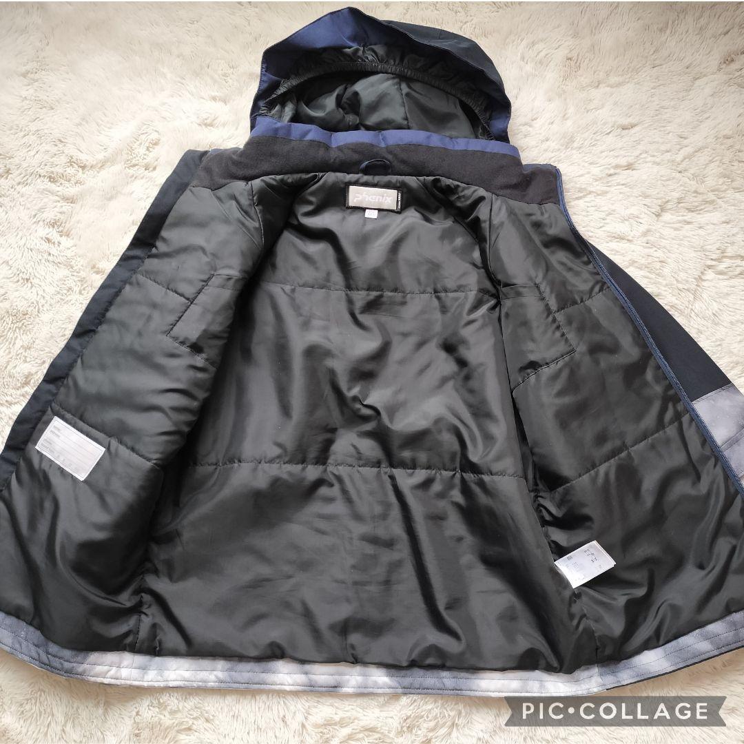 極美品 PHENIX フェニックス　スキーウェア上下160 カモフラ白黒ジュニア