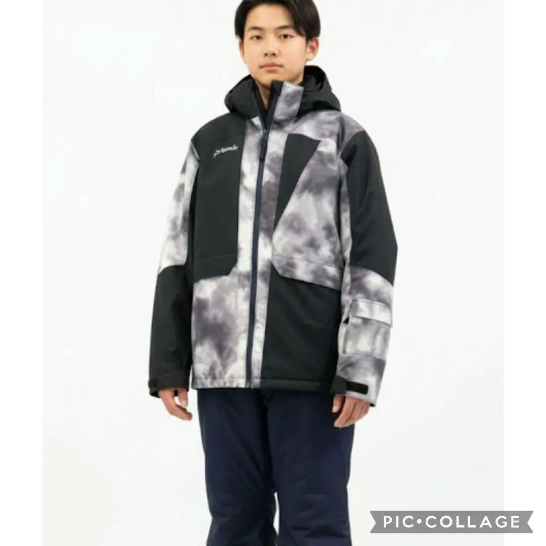 極美品 PHENIX フェニックス　スキーウェア上下160 カモフラ白黒ジュニア