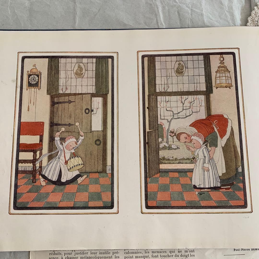 稀少1912年ルメール美しいアンティーク絵本　洋書　古書ジャンクジャーナル楽譜