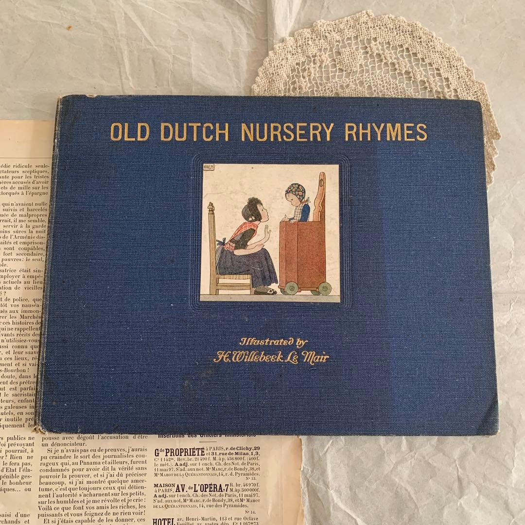 稀少1912年ルメール美しいアンティーク絵本　洋書　古書ジャンクジャーナル楽譜