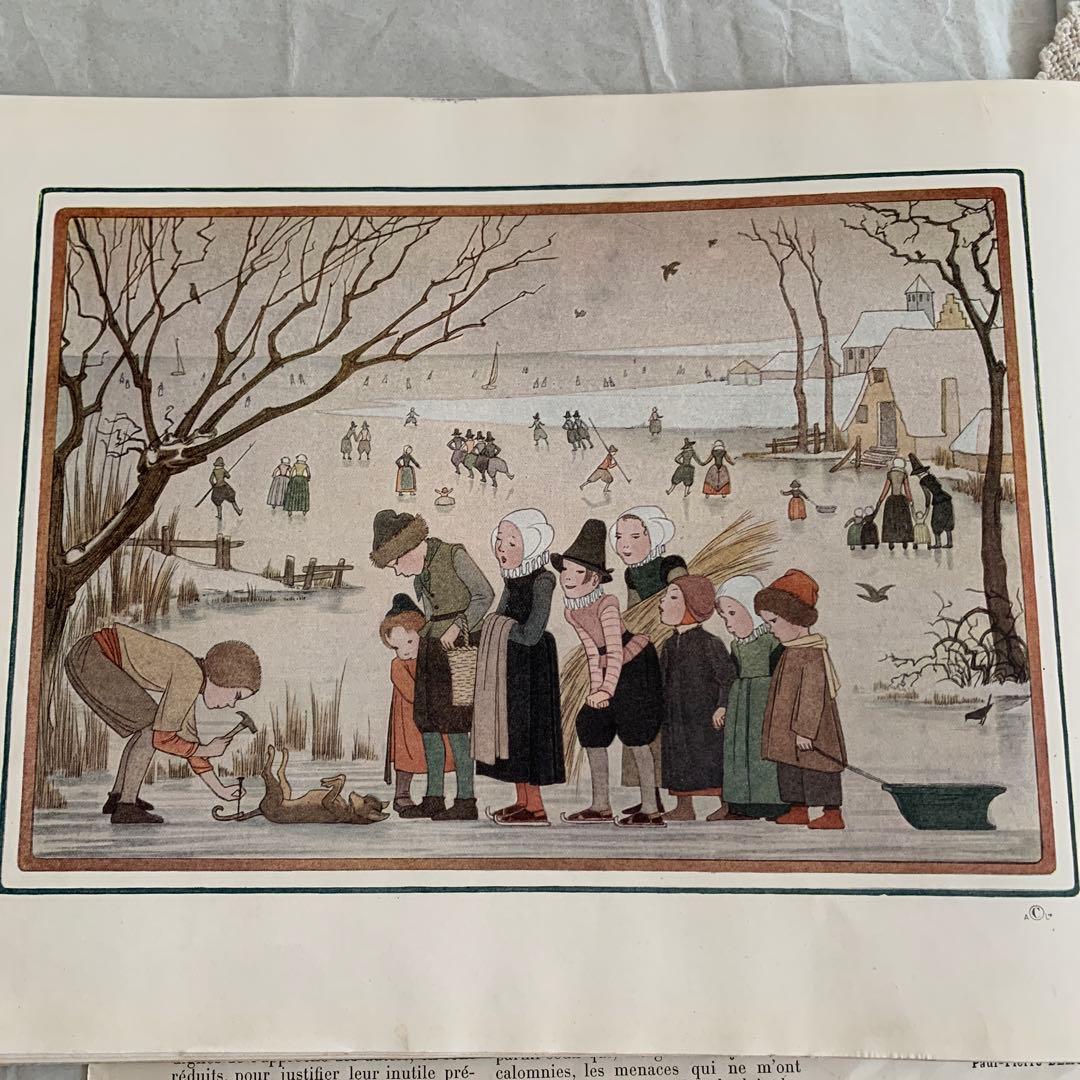 稀少1912年ルメール美しいアンティーク絵本　洋書　古書ジャンクジャーナル楽譜