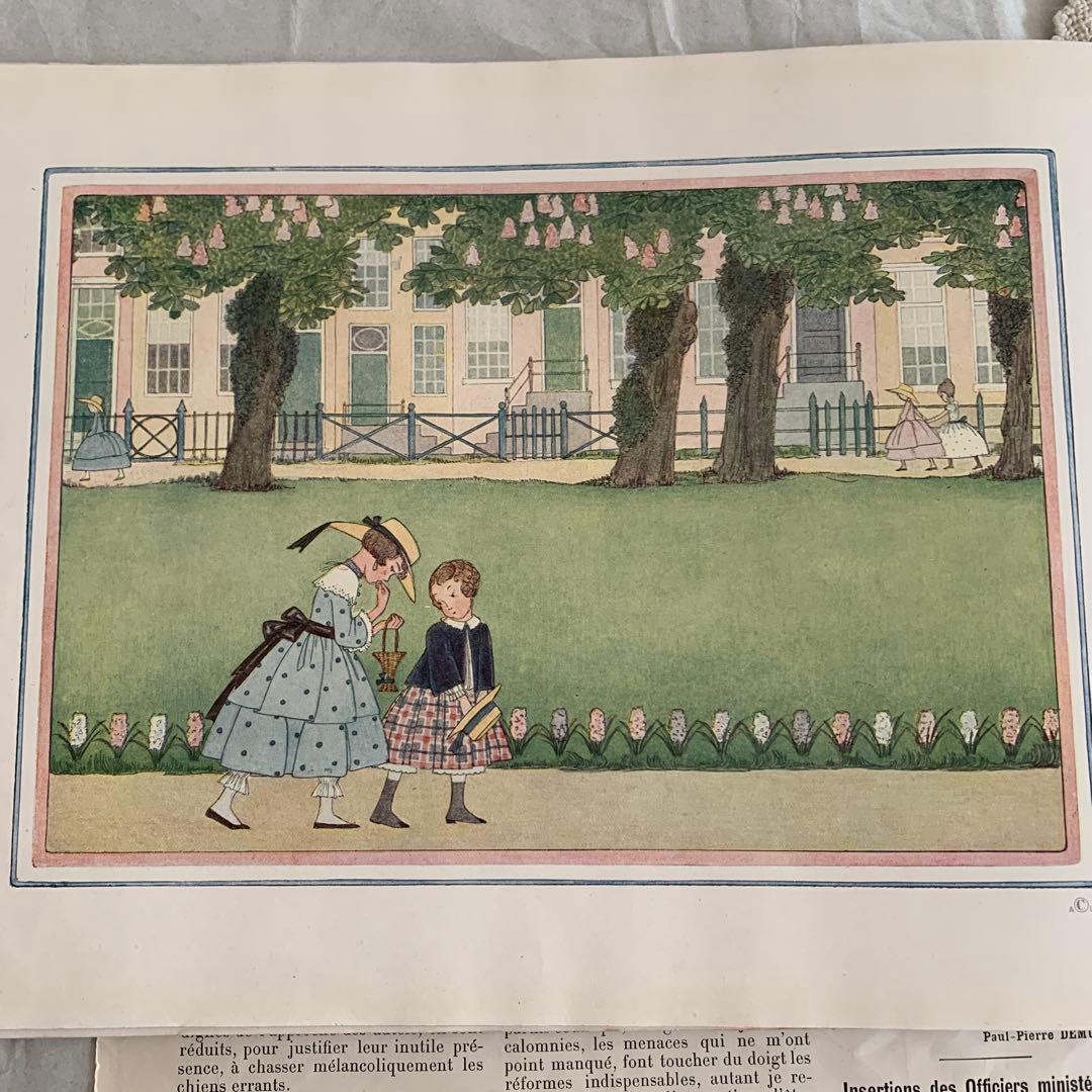 稀少1912年ルメール美しいアンティーク絵本　洋書　古書ジャンクジャーナル楽譜