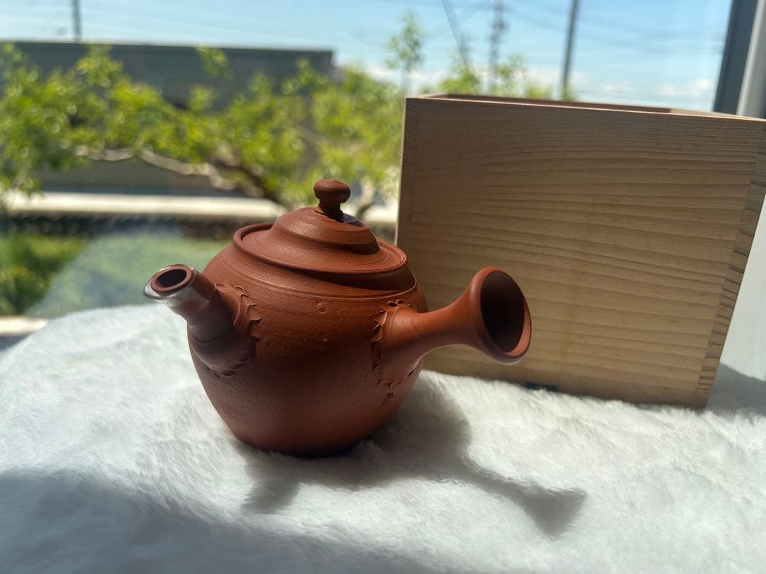 常滑焼　山田常山　絵夢　急須