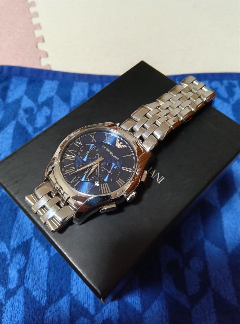 EMPORIO ARMANI AR−1787 【ブルークロノグラフ】