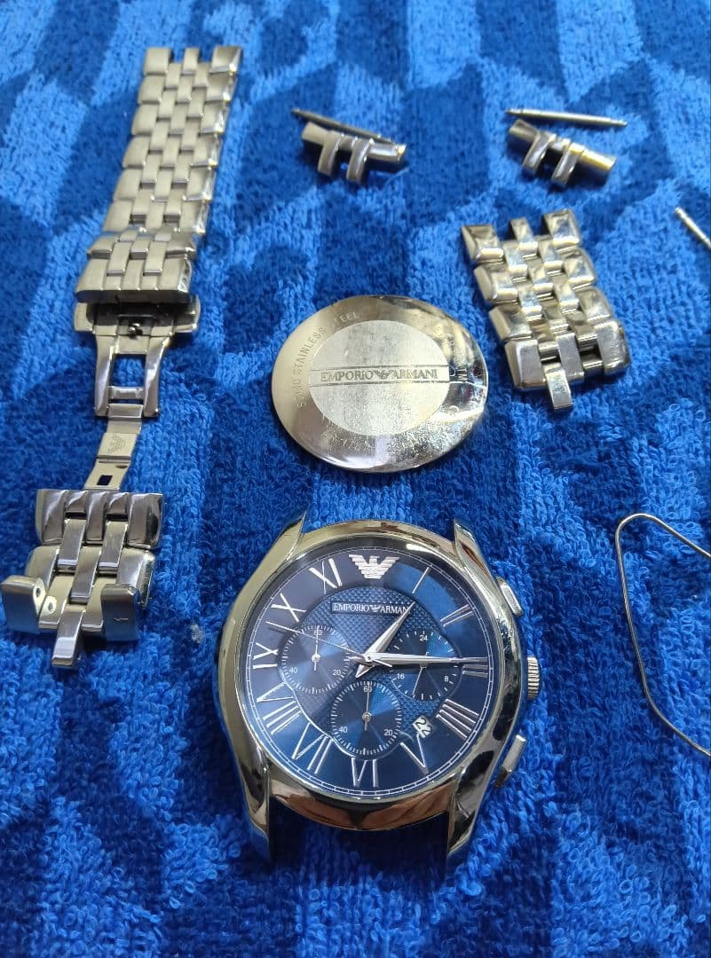 EMPORIO ARMANI AR−1787 【ブルークロノグラフ】