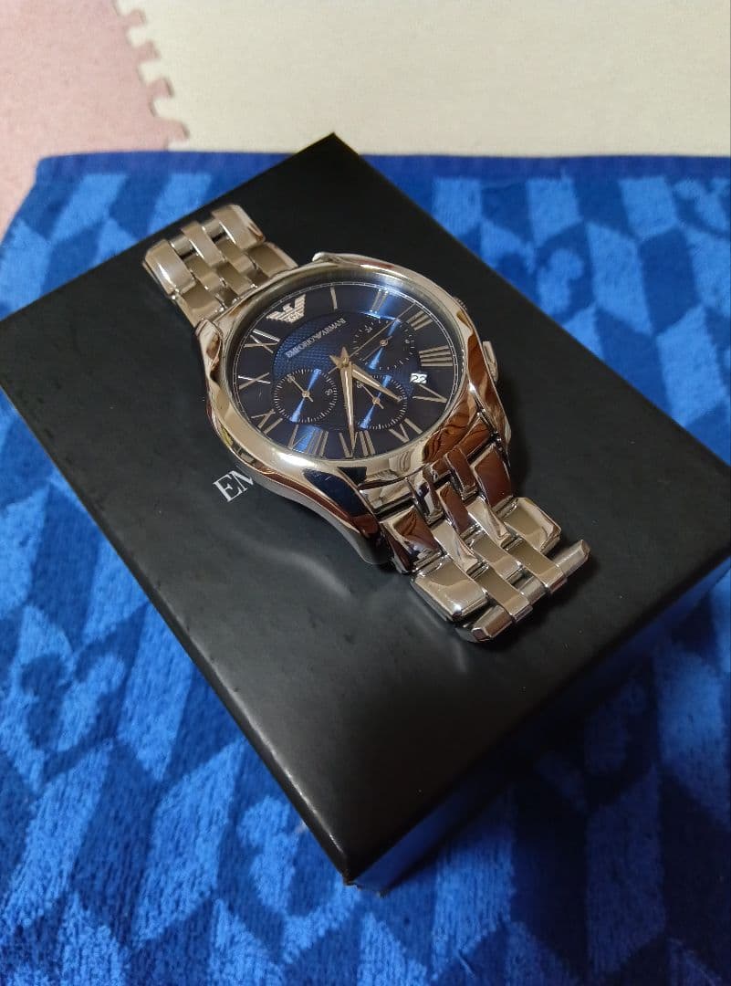 EMPORIO ARMANI AR−1787 【ブルークロノグラフ】