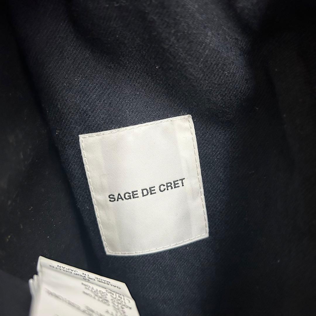 sage de cret サージュデクレ ノーカラーダウンジャケット　サイズM