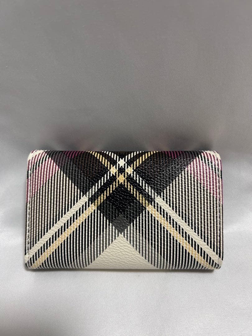 Vivienne Westwoodチェック柄キーケース 紫