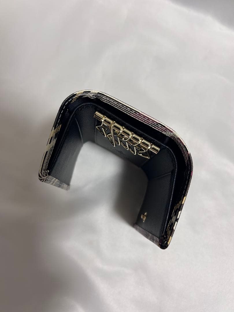 Vivienne Westwoodチェック柄キーケース 紫