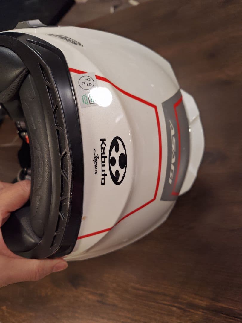 Kabuto AERON ホワイト/レッド ジェットヘルメット 美品