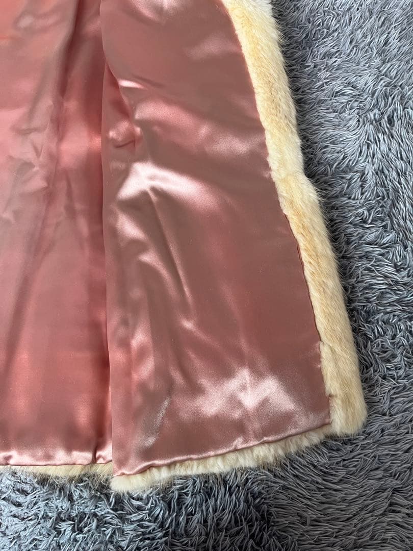 バブリー　本毛皮　ゴールドファーコート　Y2K 極上柔らか