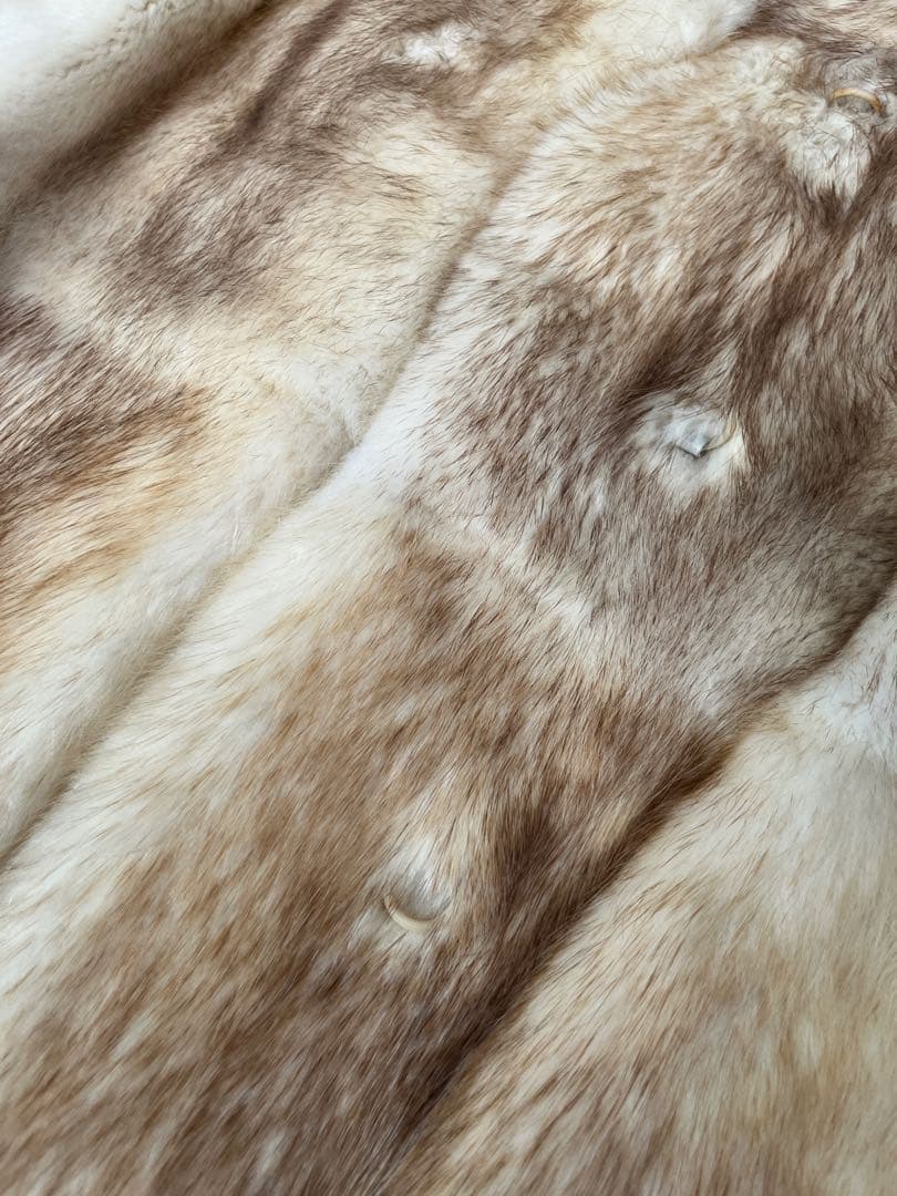 バブリー　本毛皮　ゴールドファーコート　Y2K 極上柔らか