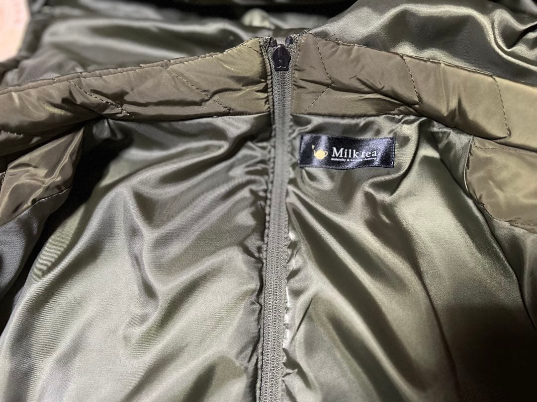 Milk Tea ミルクティー 中綿ロングママコート　ステラ4way