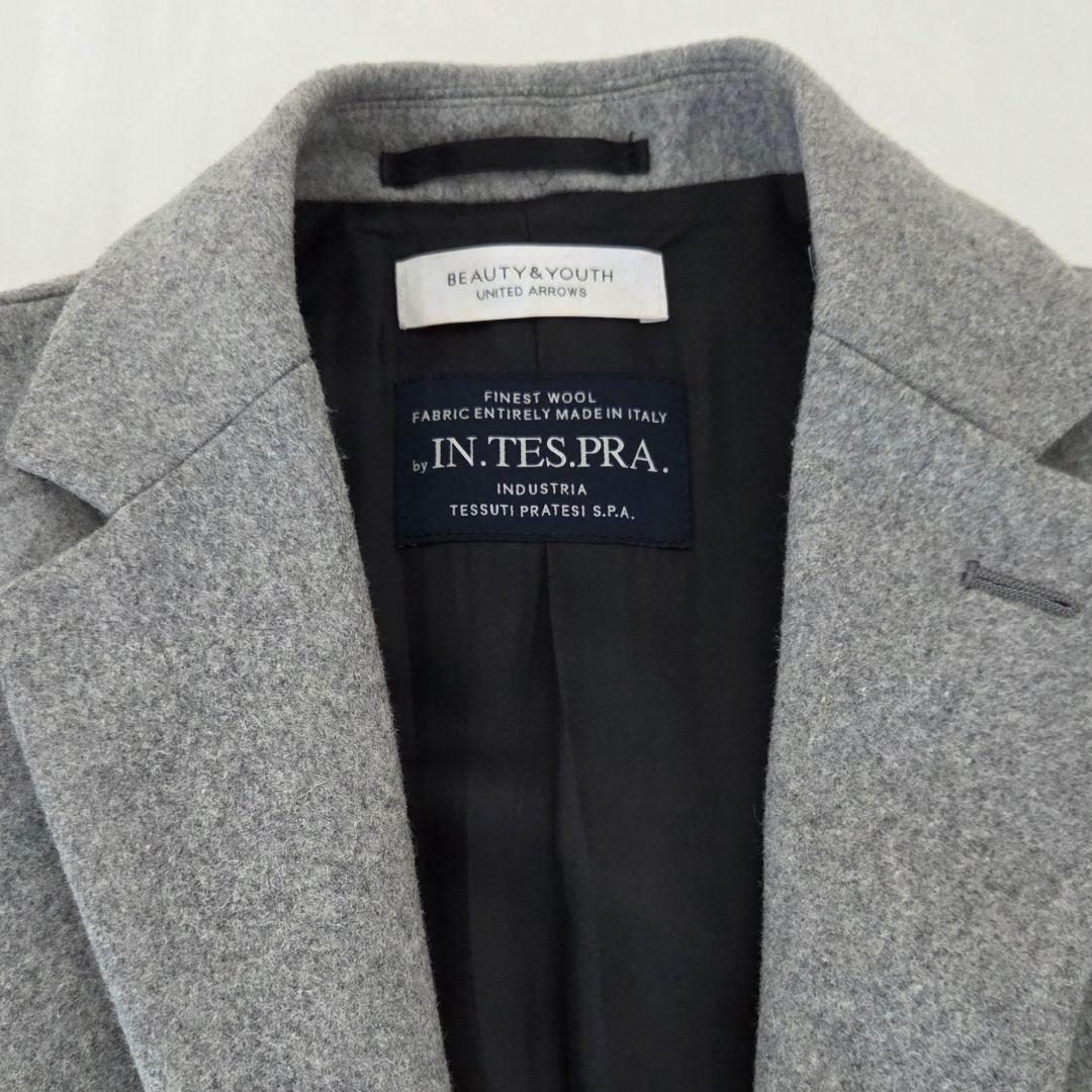 【最終値下げ・美品】BEAUTY&YOUTH チェスターコート グレー
