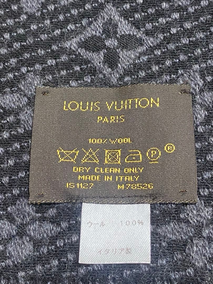 ルイヴィトン　モノグラム　マフラー　クラシック アントラシット エシャルプ