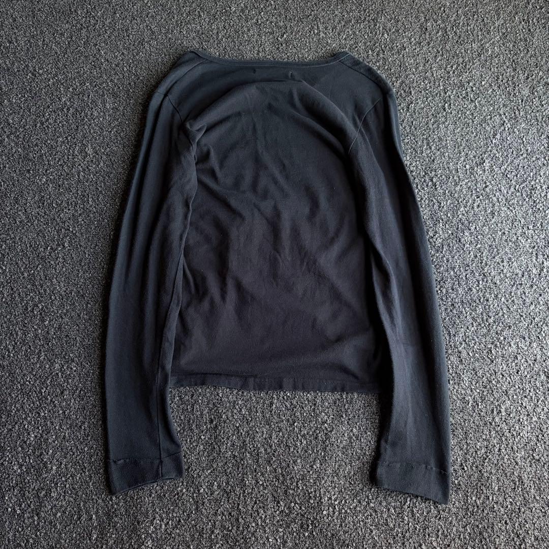 トップス 00s archive patchwork laceup long sleeve